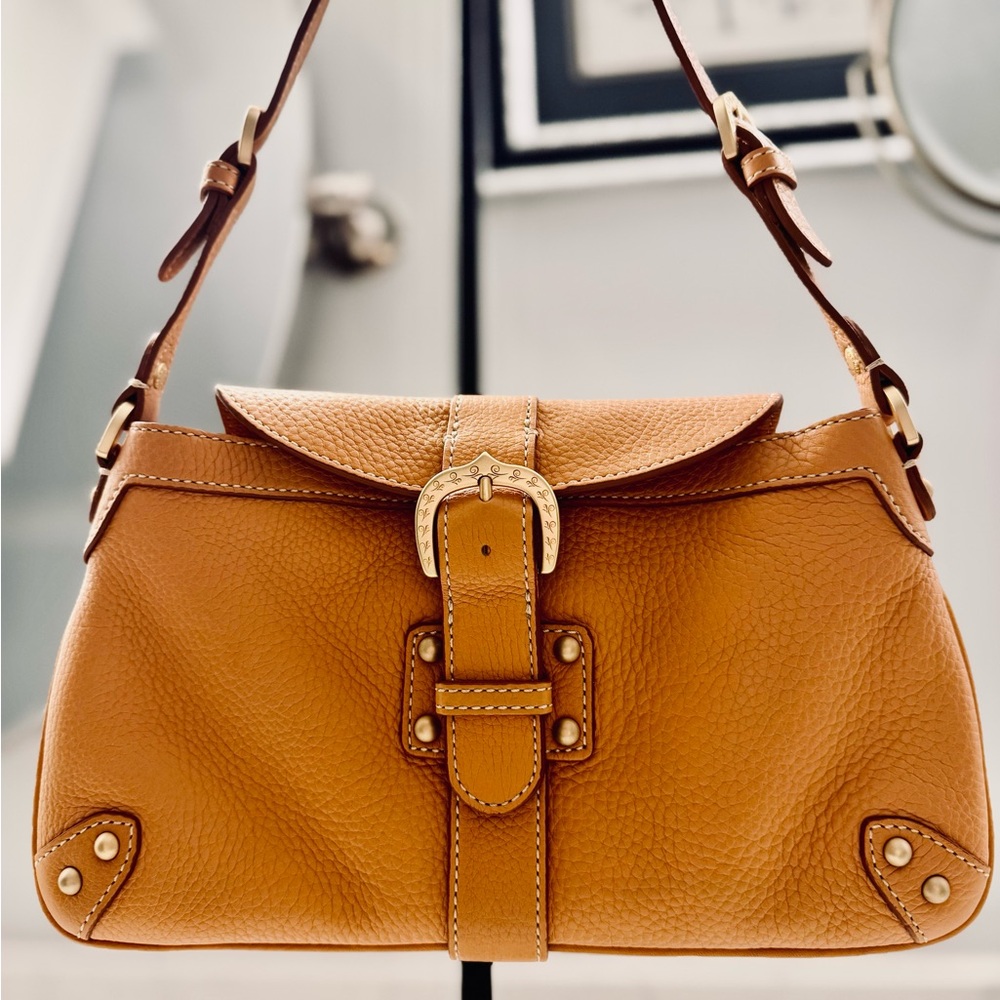 Dooney and Bourke British Tan Leather Shoulder Bag NWOT
